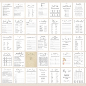 Bridal Shower Games Printable Bridal Shower Games Minimalist - Etsy