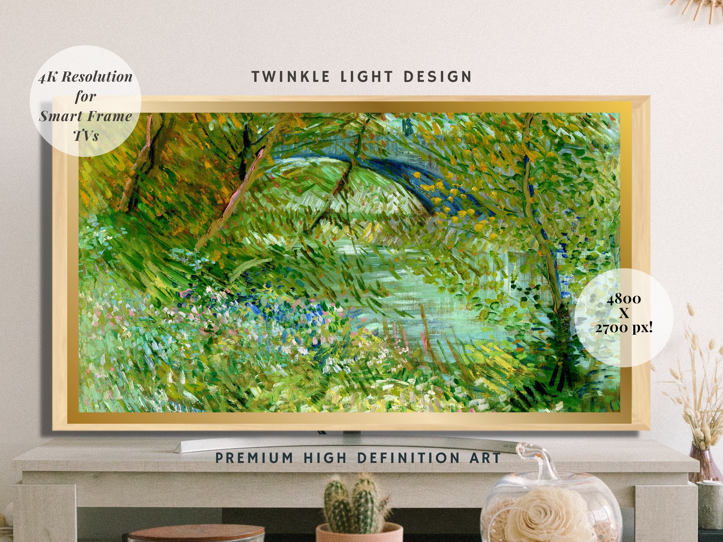 Samsung the Frame TV Art 4K Spring Frame TV Artwork for Samsung