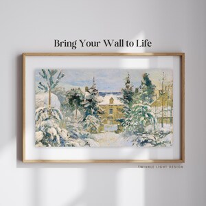 Winter Estate Oil Painting for Samsung Frame TV (4K Digital Download)