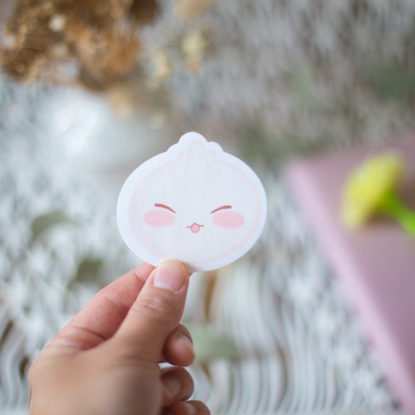 Kawaii Bao Bun Sticker, Dumpling Sticker, Asian Food Sticker