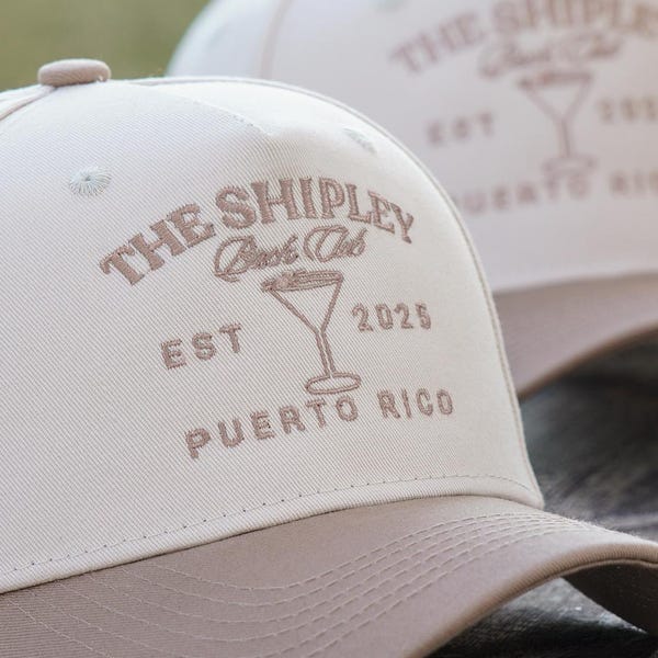 Personalized Embroidered khaki Trucker Hat, 80s Vintage Style, Custom Women Club Trucker Caps, 25031701