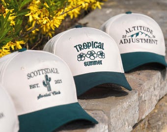 Custom Summer Trucker Caps, Personalized Embroidered Vintage Trucker Hat, 90s Style MOM Hat, Your Design Here, Business Logo Hat Gift 050301