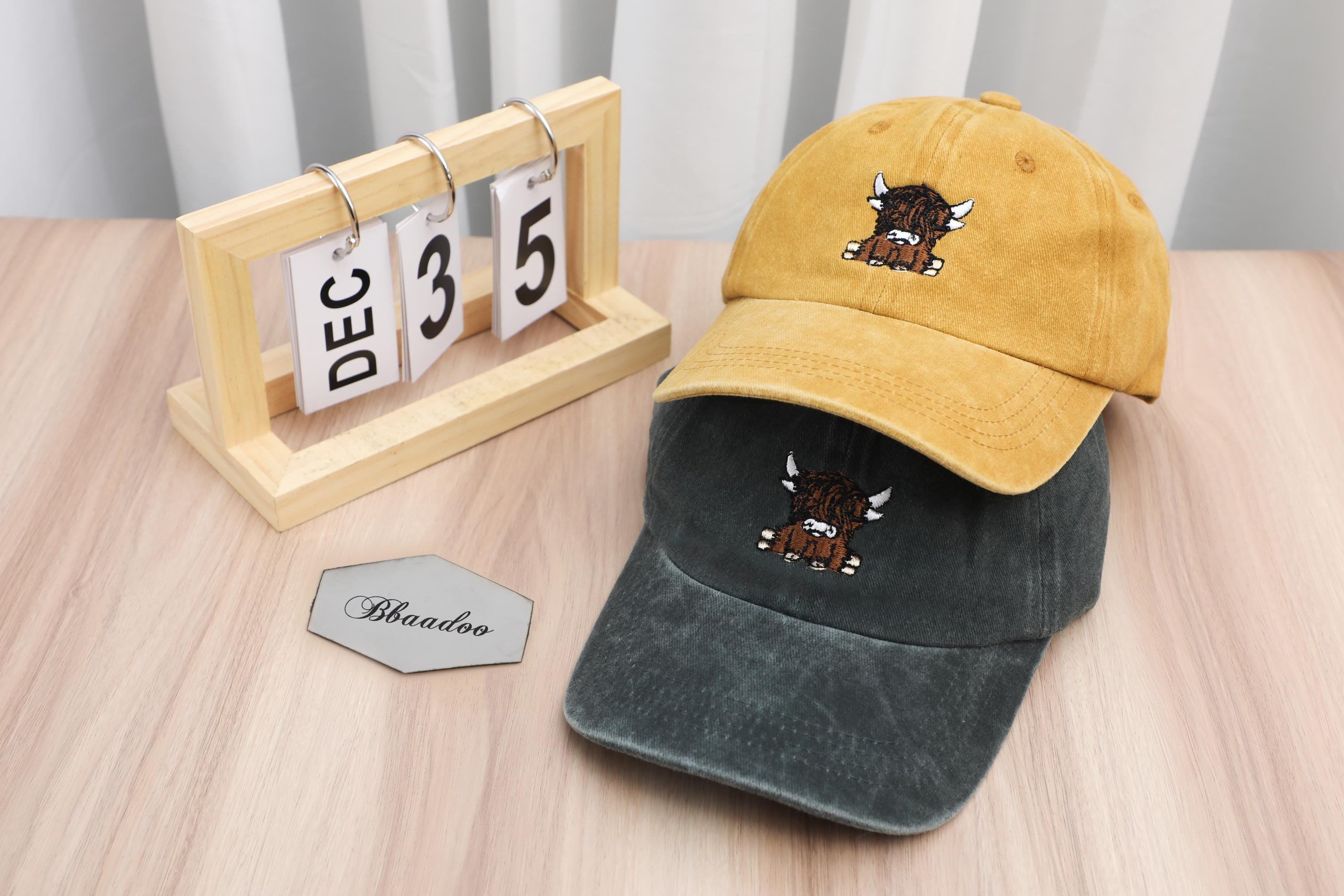 Cute Scottish Highland Cow Embroidered Hat, Highland Coo, Scotland, More Colours, Animal Farm, Embroidery,10 hats + free shipping 24101101