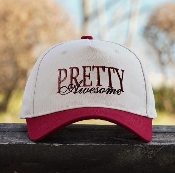 Burgundy Trucker Hat, Custom Embroidered Hat, Custom Hat  display picture 2