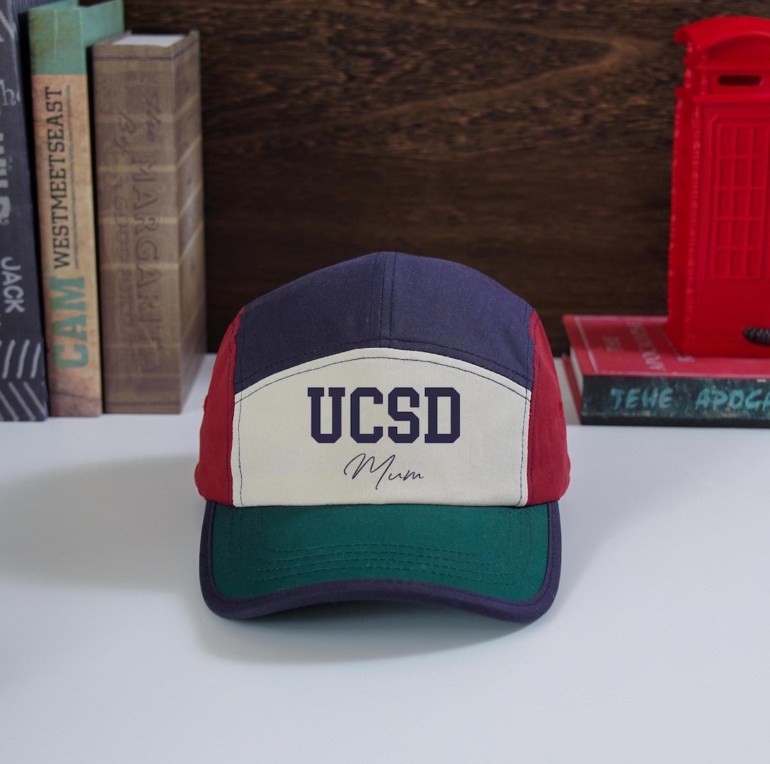 Personalized Embroidery Vintage Hat, Navy and Red and Green