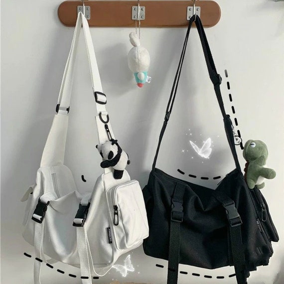 Canvas Work Messenger Bag Ladies Large Capacity Shoulder Bag Etsy