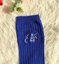 Personalized Custom Name Embroidered Cotton Crew Socks Bachelor Party Gift for Women 26030101