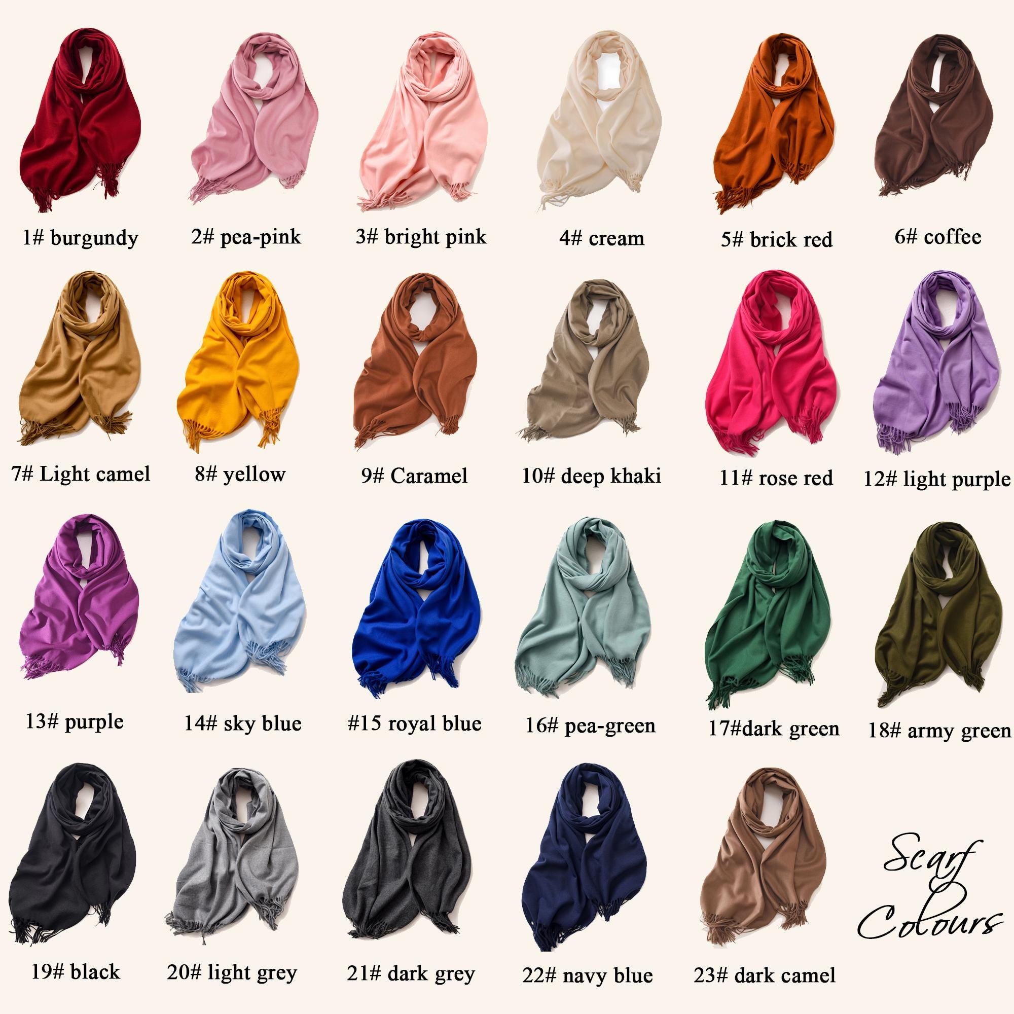 Personalised luxury scarf Winter Scarf Women Scarf Custom Christmas Scarf Embroidered Initial Scarf Wedding Scarf Gift Scarf 24111701