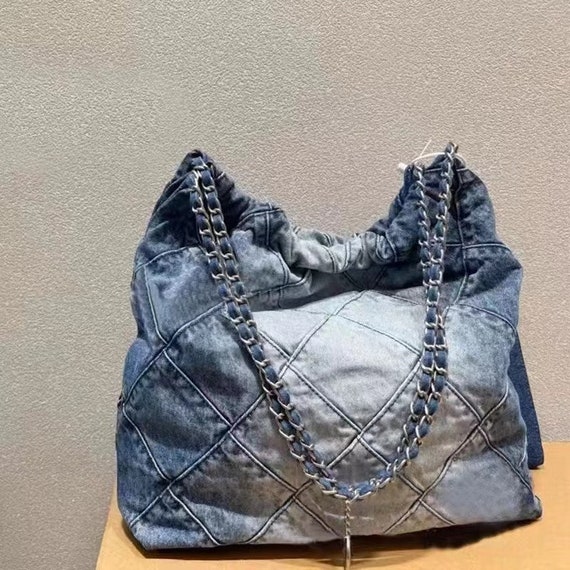 Fashion New Denim Bag Luxury Big Tote Bag for Women Designer -  Israel