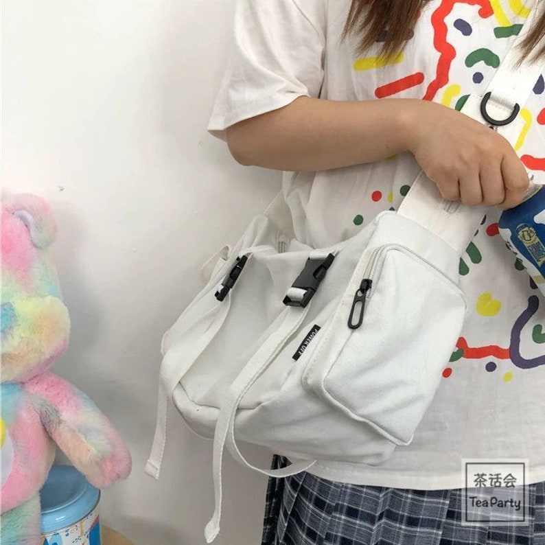 Canvas Work Messenger Bag Ladies Large Capacity Shoulder Bag Etsy