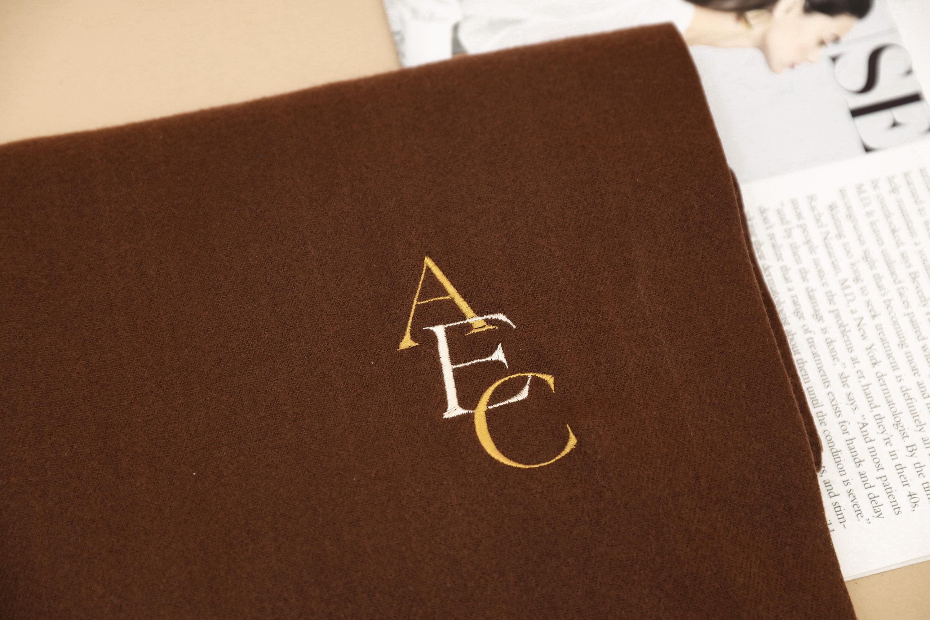 Personalised luxury scarf Winter Scarf Women Scarf Custom Christmas Scarf Embroidered Initial Scarf Wedding Scarf Gift Scarf 24111701