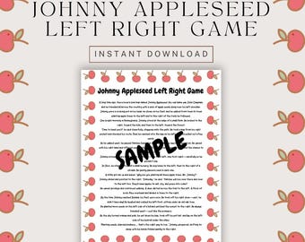 Johnny Appleseed Left Right Game: Fall Classroom Printable (PDF Download