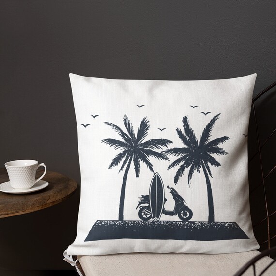 Beach Pillowcases With Palm Trees Gift For Birthday Etsy