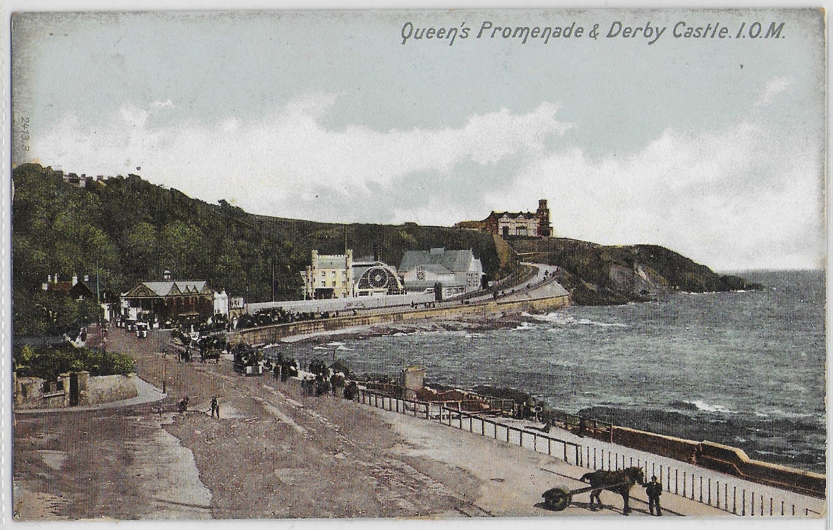 Image of 1904 - Queen's Promenade & Derby Castle, Isle Of Man Vintage Postcard