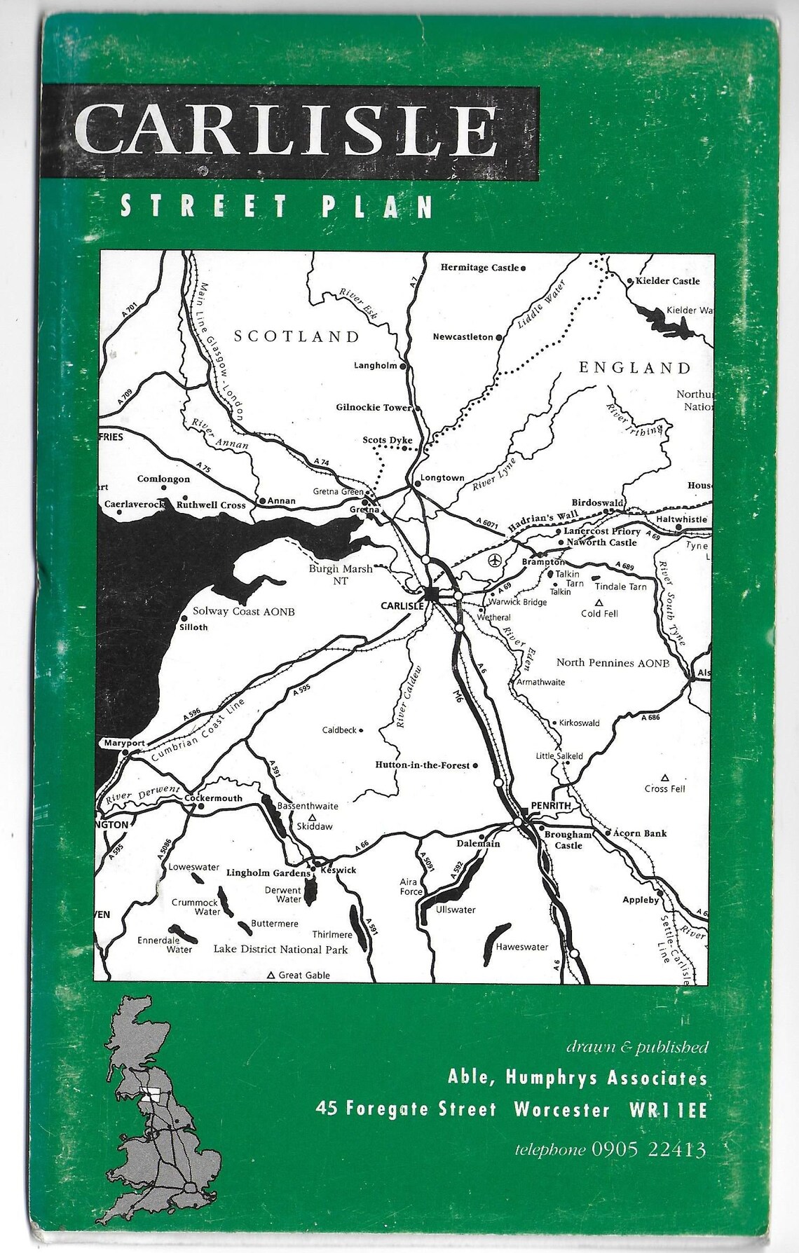 Vintage CARLISLE STREET PLAN with Street Index Places of | Etsy