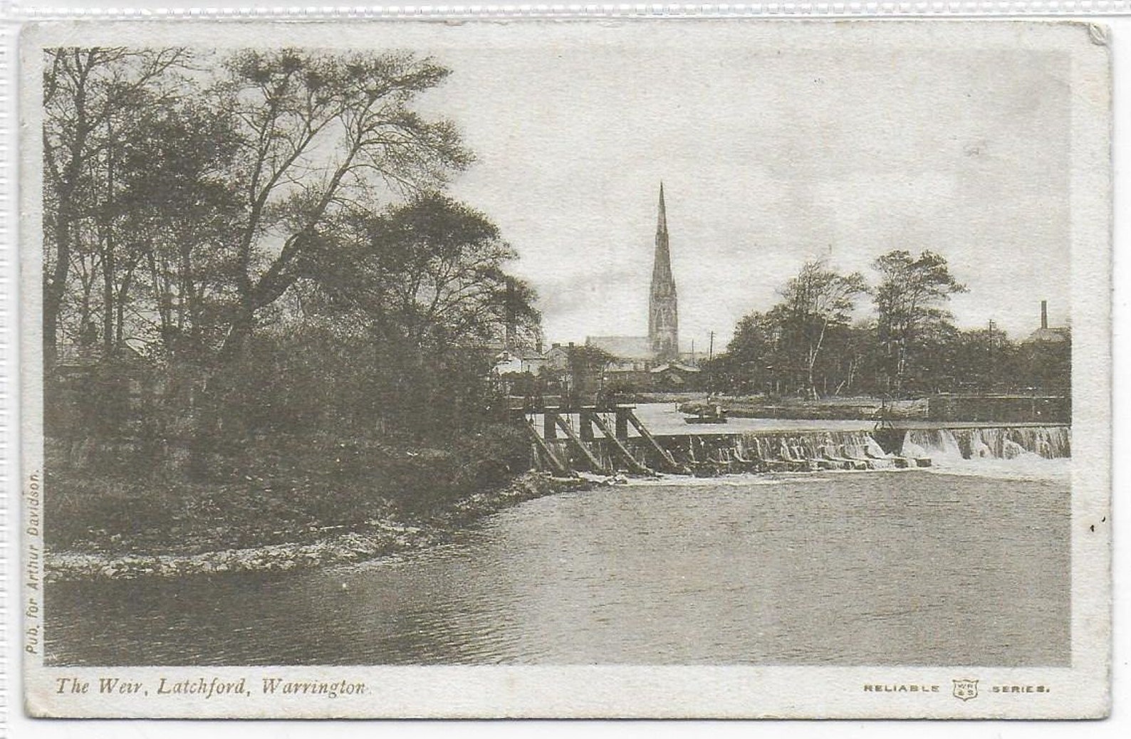 The WEIR LATCHFORD WARRINGTON Cheshire Vintage Postcard Etsy