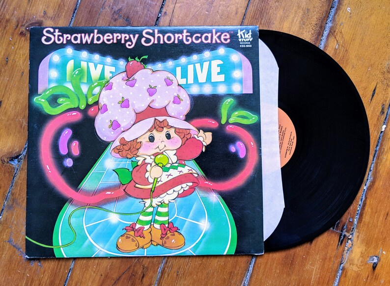 Strawberry Shortcake LIVE LP Kid Stuff Records KSS5950 1980 Etsy