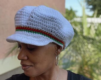 Crochet newsboy hat