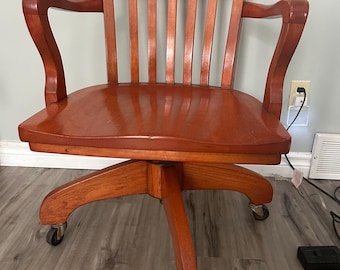 Wood Chair Vintage Oak