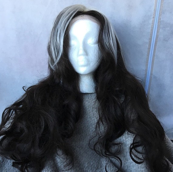 Rogue Xmen Influenced Wig Etsy