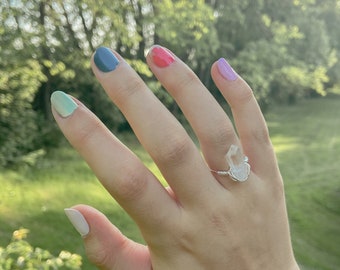 wired crystal rings