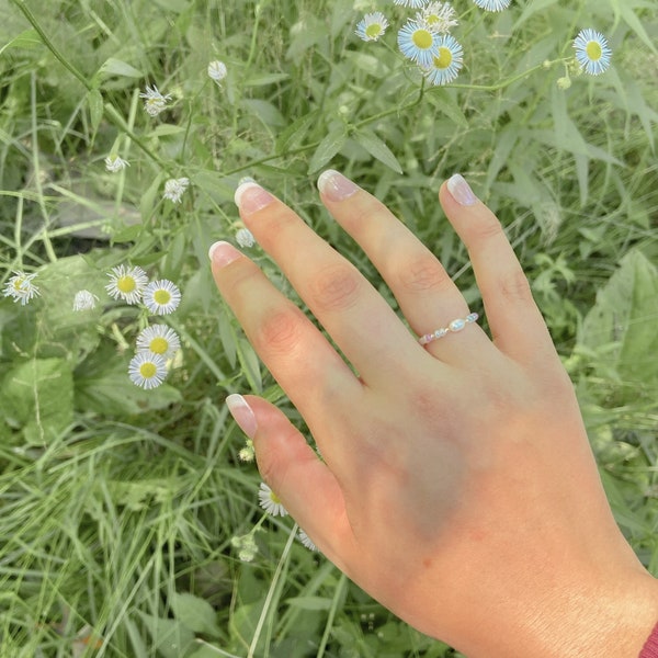 pearly pastel ring