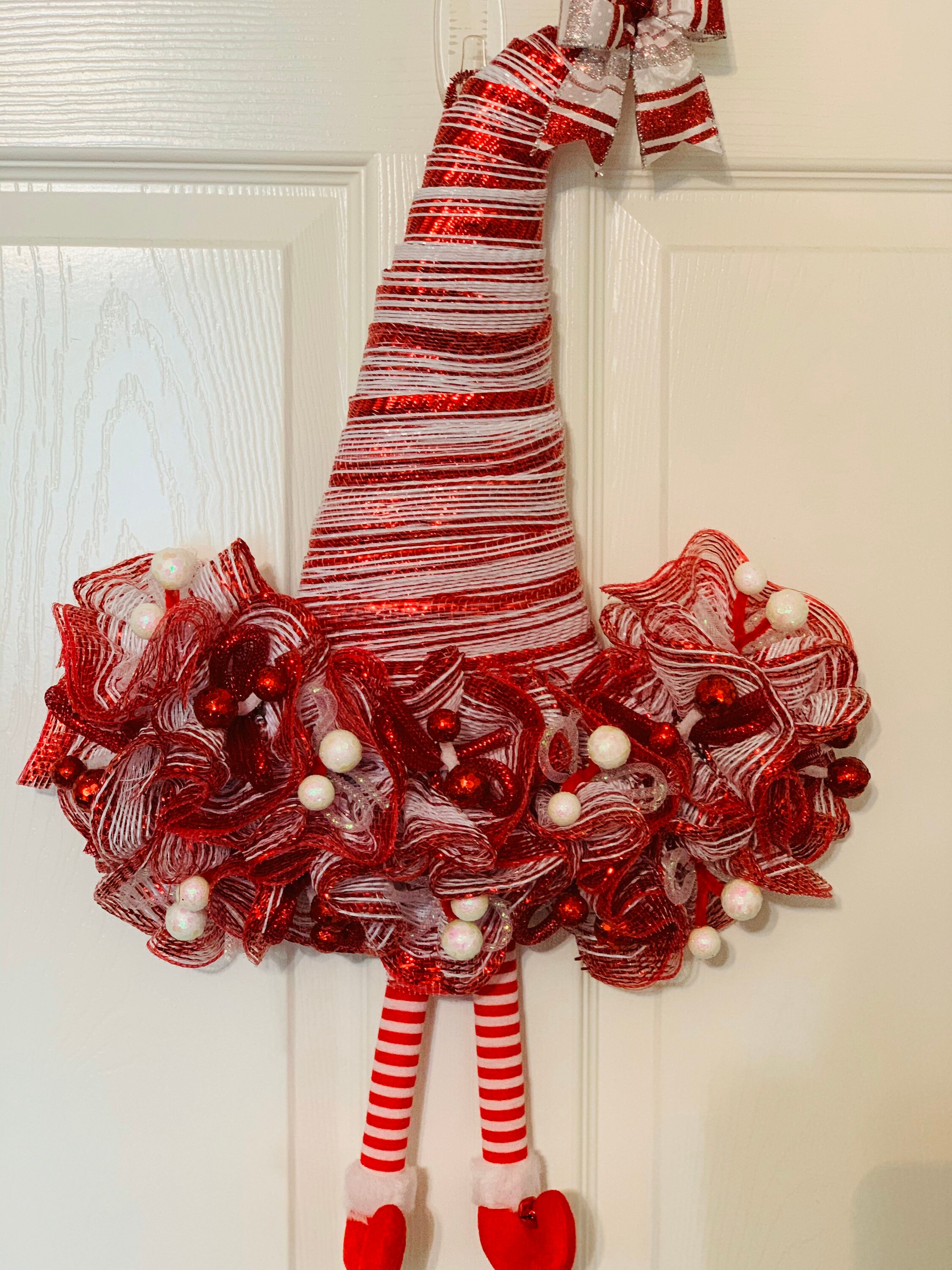 Christmas Wreath Elf Wreath Witch Hat Wreath XMas Etsy