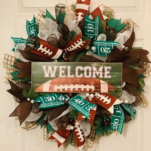 Man Cave Decor, Father’s Day Gift, Dad Christmas Gift, Football Welcome Sign, Game Day, Gift for Men, ATouchOfFaithShop