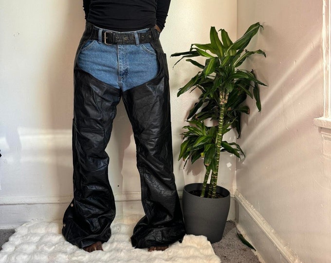 Vintage bootcut Riding leather pants