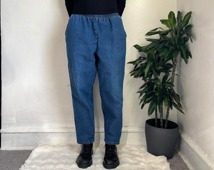 Vintage Classic relaxed fit slim ballon legs blue jeans