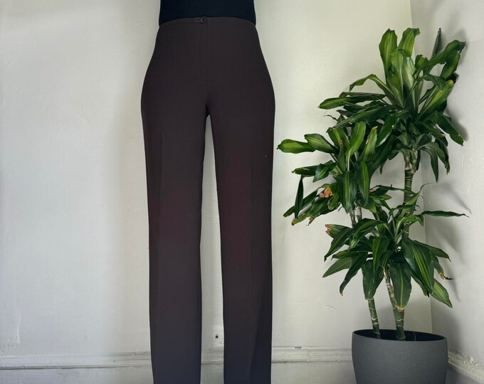 Classic High waist brown tailored pants