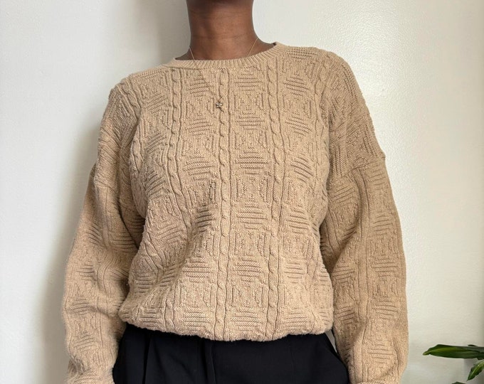 Vintage Oversized pullover grandpa knit sweater