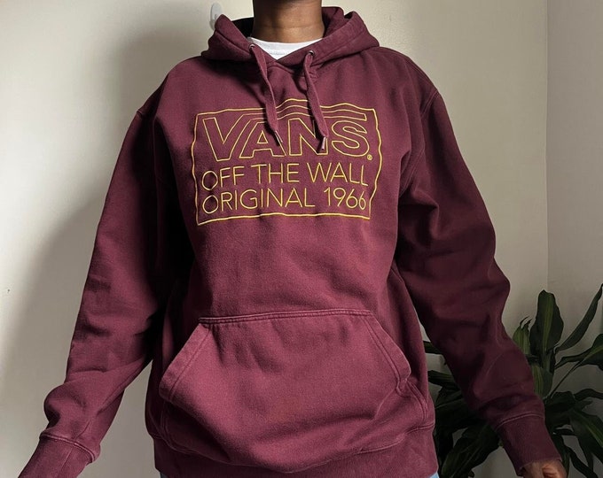 Vans burgundy hoodie