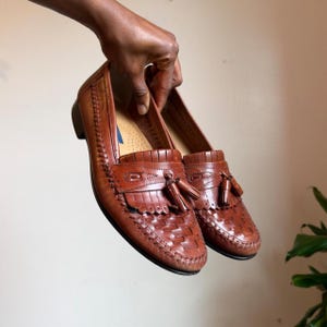 Vintage Tassel Loafers - Etsy