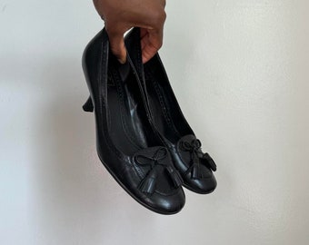 Vintage jaren 90 leren the Rouch loaferhakken