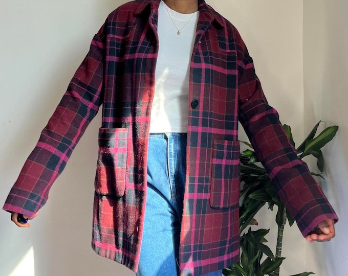 vintage unisex oversized button down long sleeves sweater jacket