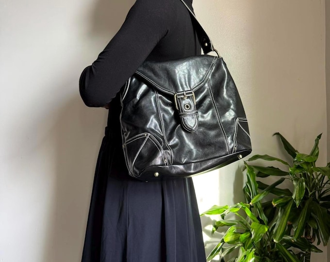 Vintage black coquette tote Shoulder bag