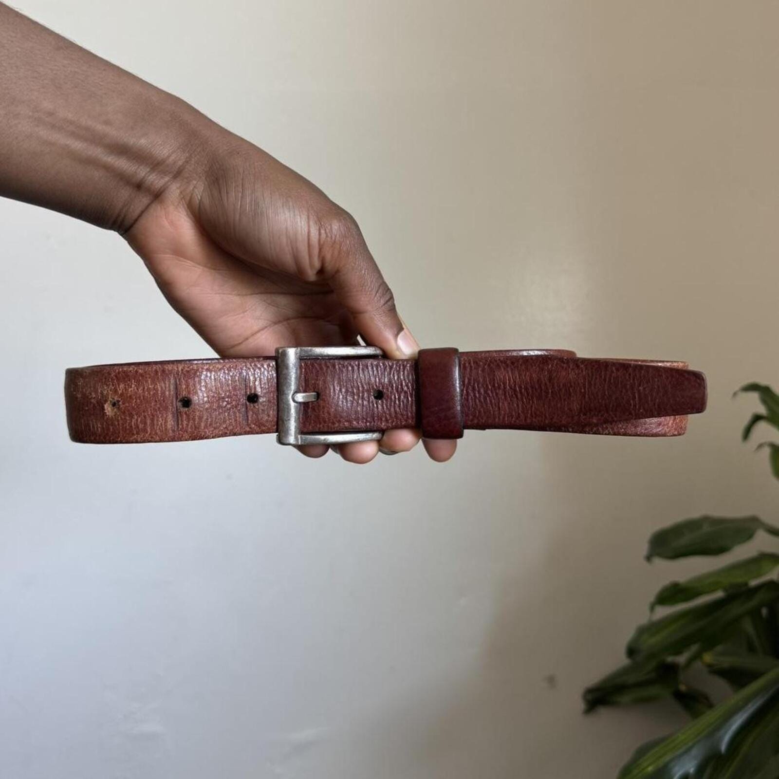 Vintage Kenneth Cole NY Handcrafted Genuine Leather Belt  display picture 1