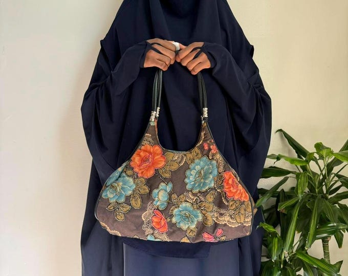 Vintage Bohohippie Tote Floral Pearl multicolor shoulder bag