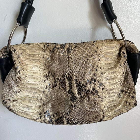 Vintage Y2K python shoulder bag - image 5