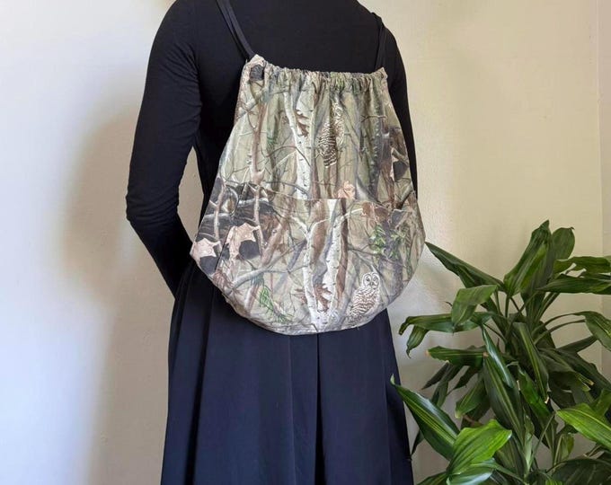 Vintage camouflage gorpcore streetwear outdoor Backpack