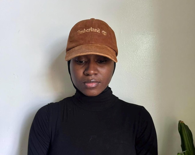 Vintage tan Timberland leather cap
