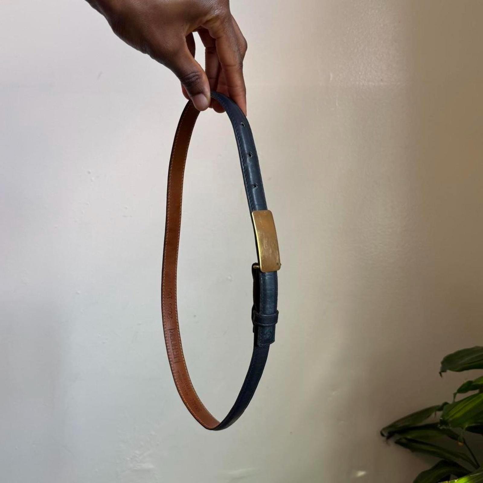 ?B2G1 J.G HOOKS Brown Chrome Leather Belt Jg Hook Belt - Etsy main image 2