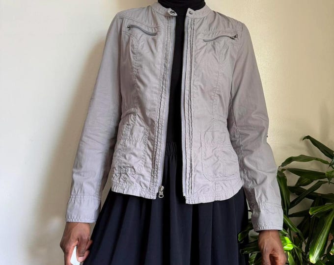 Vintage zip up grunge lightweight jacket Size M
