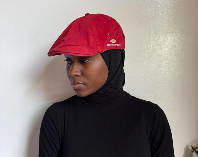 Vintage red streetwear berets news boy hat one size