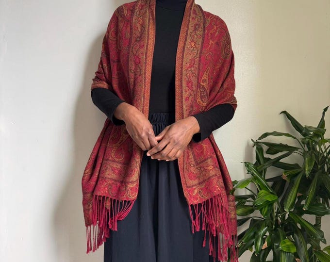Vintage boho hippie earthy floral indie Scarf