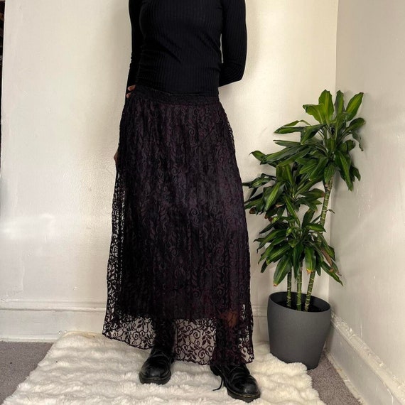 Boho Fairy brown maxi skirt