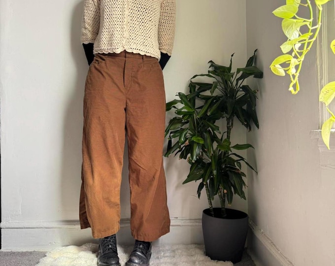 Vintage hippie boho relaxed fit trousers size M