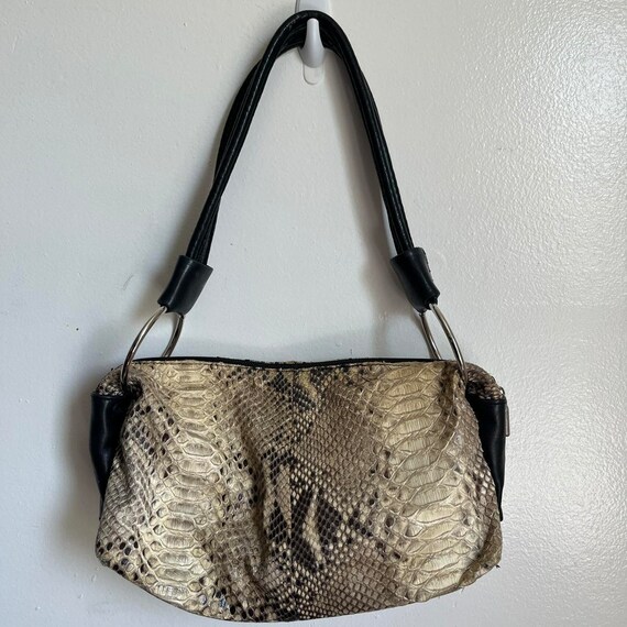 Vintage Y2K python shoulder bag - image 2