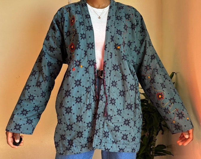Vintage floral long sleeves reversible